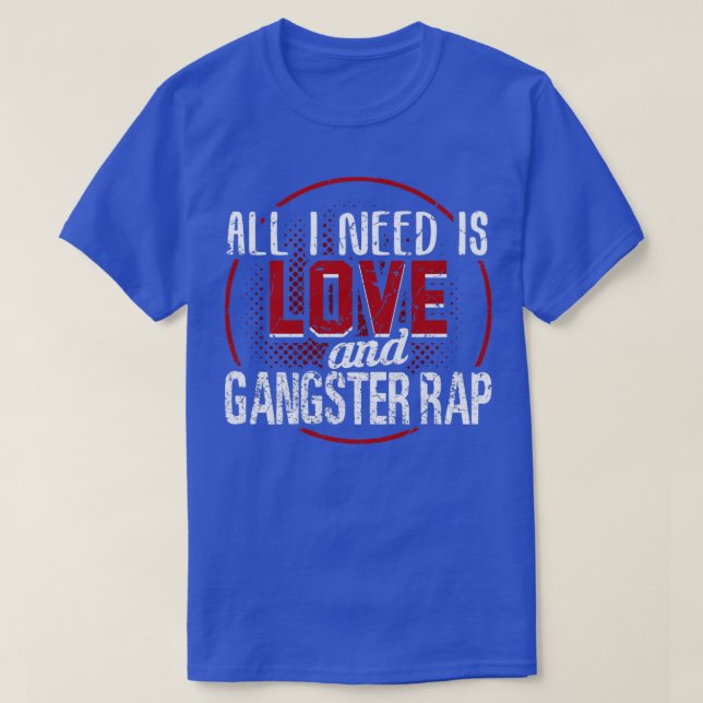 Camiseta Rap de gangster (Diseño del anverso)