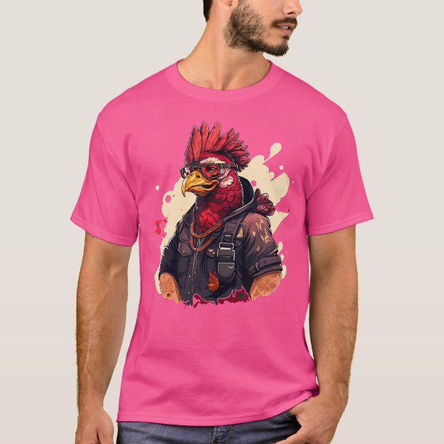 Camiseta Rap De Rap De Rap De Pollo De Rb De Rap. (Anverso)