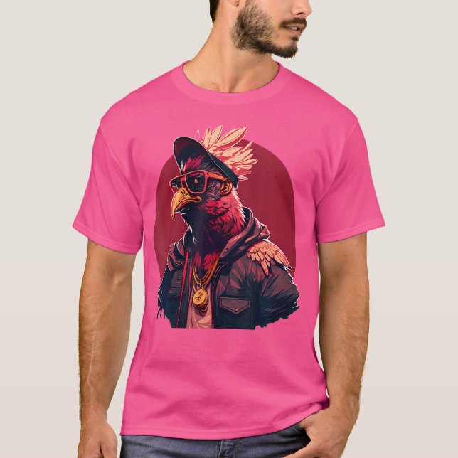 Camiseta Rap De Rap De Rap De Rap De Pollo Rb (Anverso)