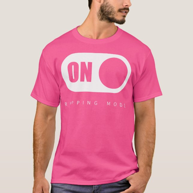 Camiseta Rap Hip Hop Rap en modo de rayado (Anverso)