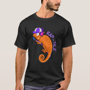 Camiseta Rap mosaico Rapero Reptil Música Hip hop Herpetólo
