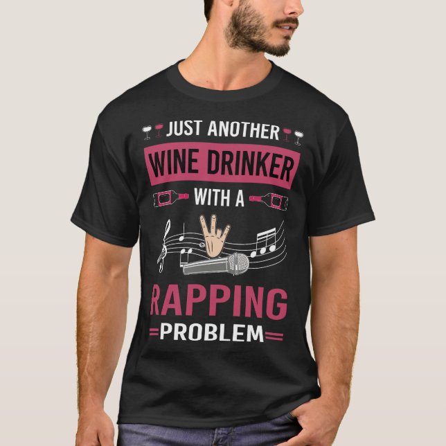 Camiseta Rap Rapper de Bebedor de vino (Anverso)