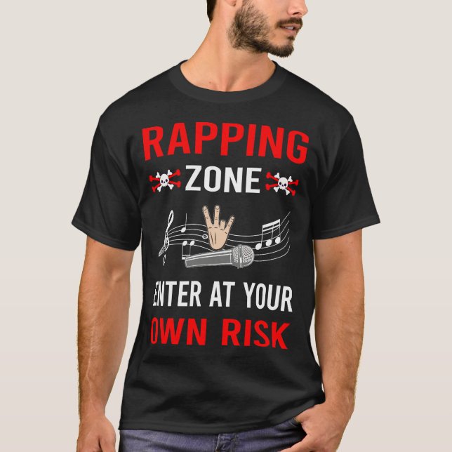 Camiseta Rap Rapper de zona de riesgo (Anverso)