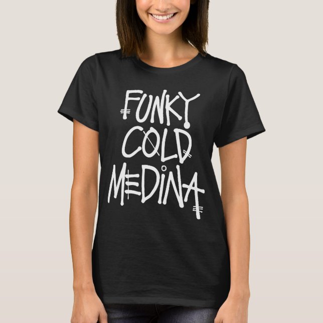 Camiseta Rap retro Hip Hop 80s C de MEDINA de la ubicación (Anverso)