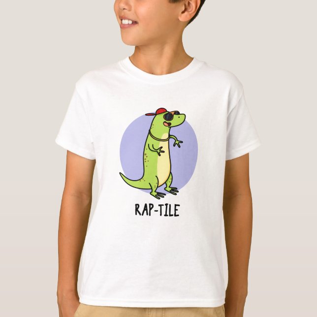 Camiseta Rap-tile Funny Reptile Lizard Pun (Anverso)