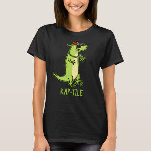 Camiseta Rap-tile Funny Reptile Lizard Pun Dark BG