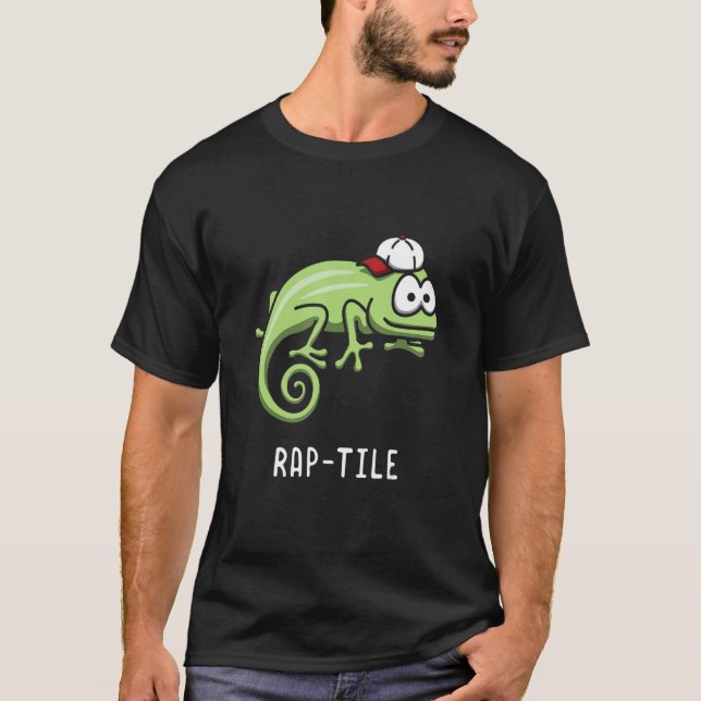 Camiseta Rap tile Rapper Reptile Hip hop Rap Music (Anverso)