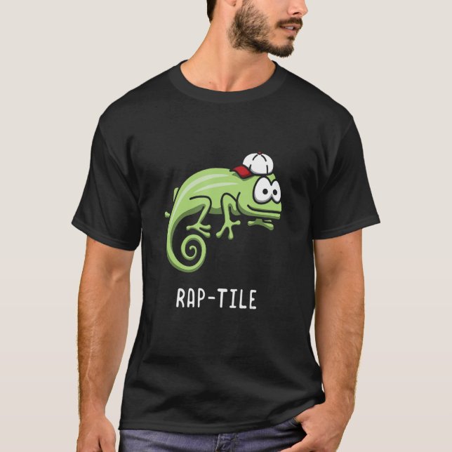 Camiseta Rap tile Rapper Reptile Hip hop Rap Music (Anverso)