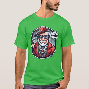 Camiseta Rap y Hip Hop Gangster Freud Yo Mama vintage