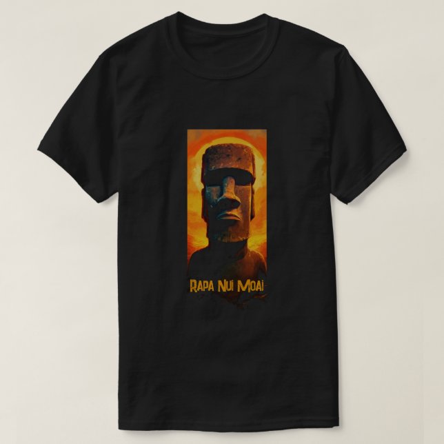 Camiseta Rapa Nui Moai (Diseño del anverso)