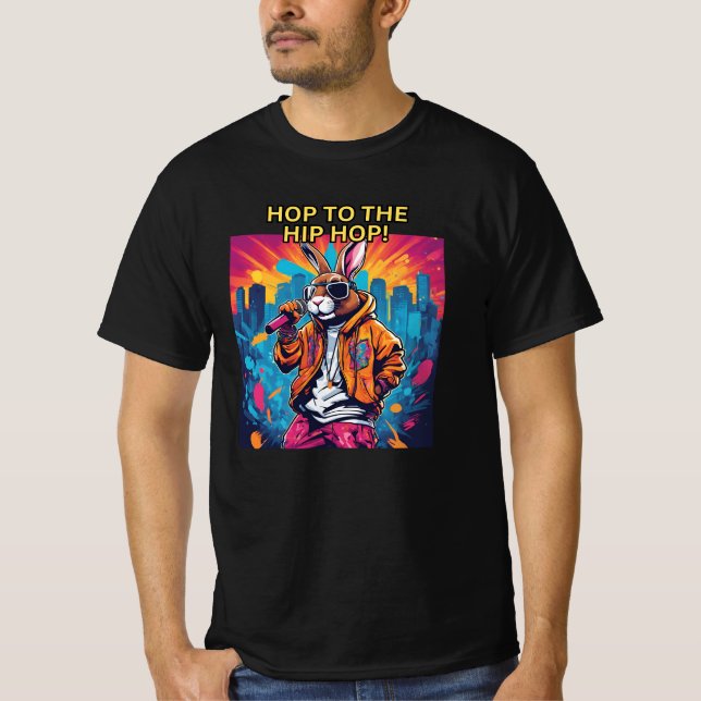 Camiseta Rapera coneja de Hip Hop (Anverso)