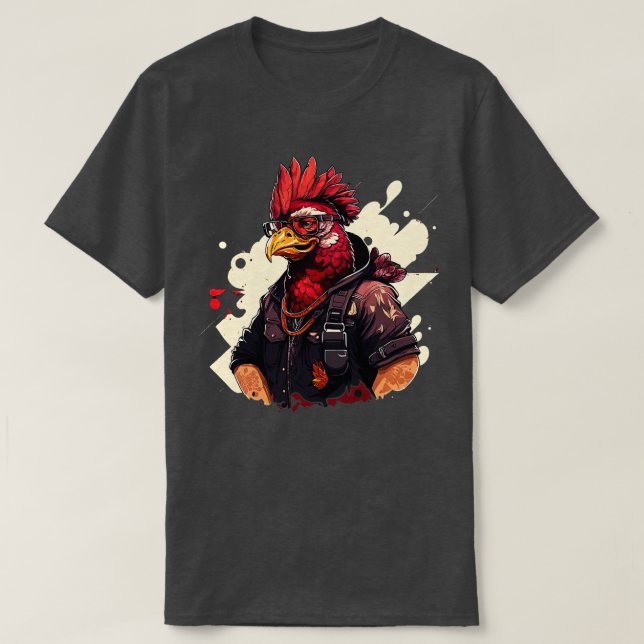Camiseta Rapera de pollo 3 (Diseño del anverso)
