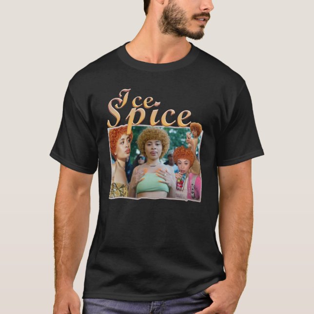 Camiseta Rapera de raya de vintage spice Munch (Anverso)