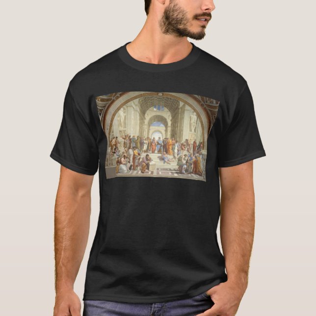 Camiseta Raphael - Escuela de Atenas (Anverso)