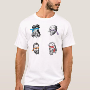Camiseta Raphael Michelagelo de Leonardo Donatello de Ninja