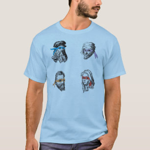 Camiseta Raphael Michelagelo de Leonardo Donatello de Ninja