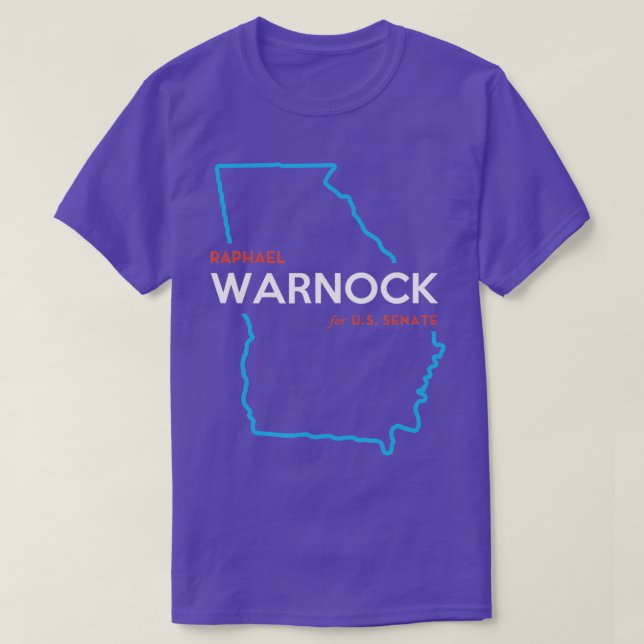 Camiseta Raphael Warnock por el senador 2022 Senado Georgia (Diseño del anverso)