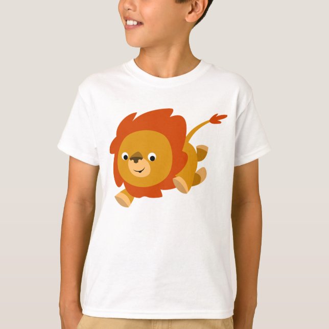 Camiseta rápida Personalizado de leones para niños (Anverso)