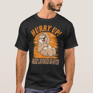 Camiseta Rápidamente Rara Vez Se Rió Un Animal Tan Aburrido