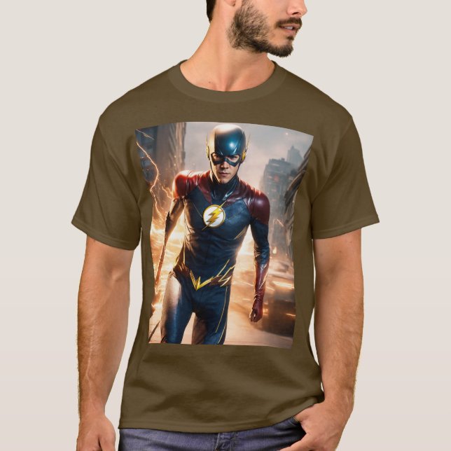 Camiseta "Rapidez en la fuerza: plata rápida frente a flash (Anverso)