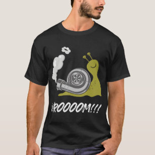 Camiseta Rápido Snail Vroom Car Racer Lover Funny Drifway R