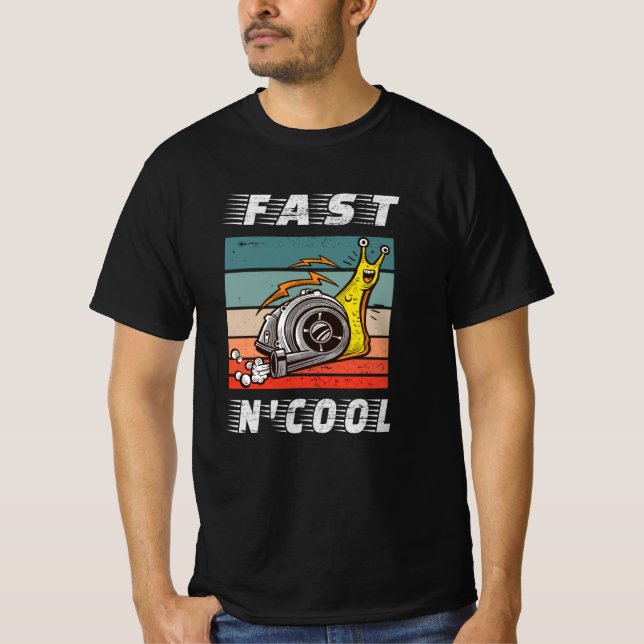 Camiseta Rápido y fresco caracol turbo rápido y fresco (Anverso)