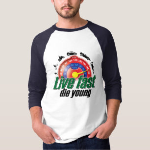 Camiseta Rápidos vivos mueren los jóvenes