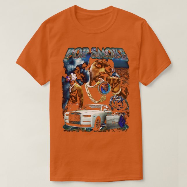 Camiseta Rapper Gangster Vintage Bootleg 90 (Diseño del anverso)