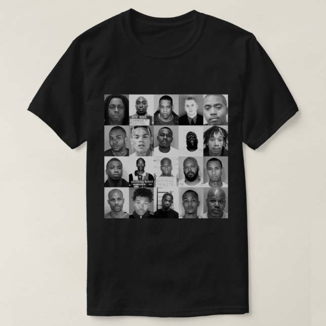 Camiseta Rappers Mugshots Pegatina.png (Diseño del anverso)
