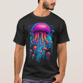 Camiseta Rapsodia colorida: medusas en armonía cósmica