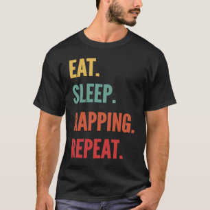 Camiseta Rapto de raciones de sueño comido repetida