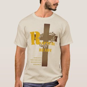 Camiseta Rapto listo o dejado atrás (frontal y posterior)