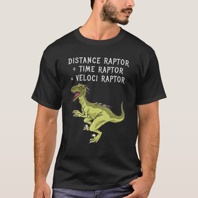 Camiseta Raptor a distancia/ Tiempo Raptor・Raptor dinos (Anverso)