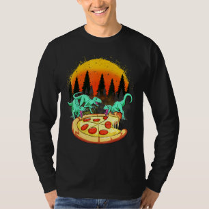 Camiseta Raptor Dinosaur Comer Pizza
