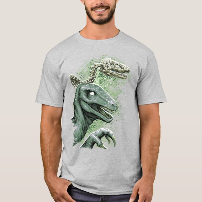 Camiseta Raptor en verde (Anverso)