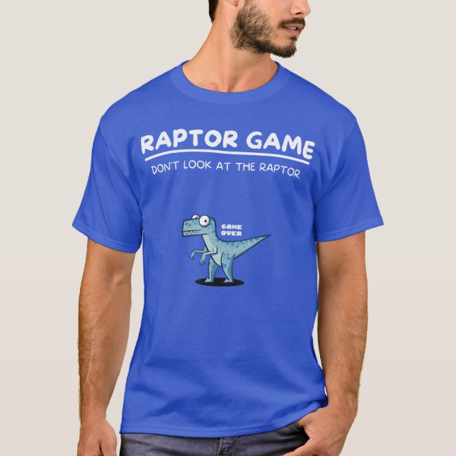 Camiseta Raptor Game Funny Dinosaur Meme Comic Velociraptor (Anverso)
