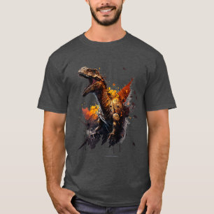 Camiseta Raptor salvaje de dinosaurio enojado de Guay 1
