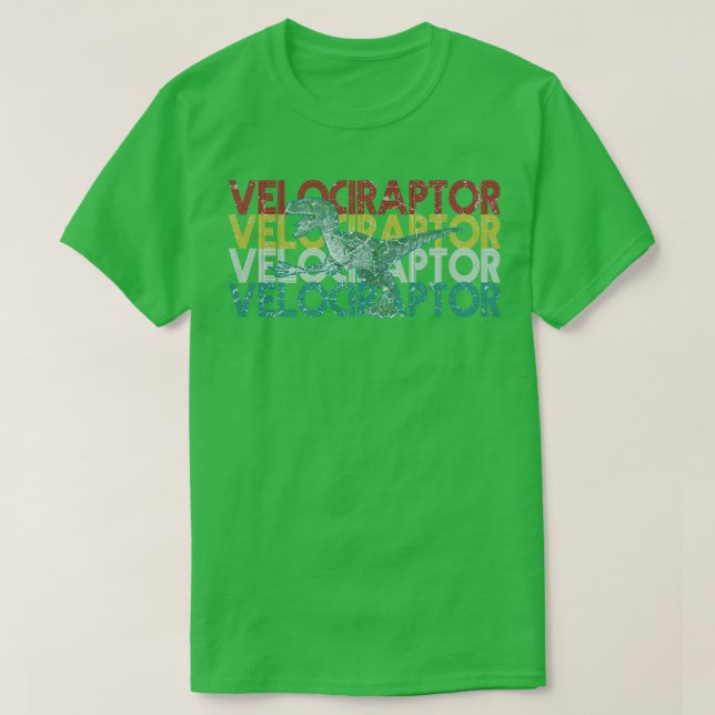Camiseta Raptor Velociraptor Dinosaur1 (Diseño del anverso)
