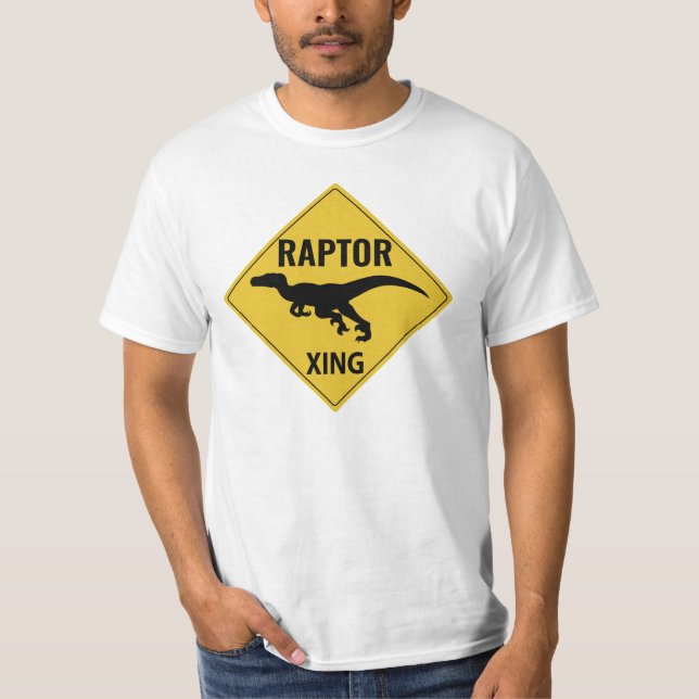 Camiseta Raptor XING (texto Personalizado) (Anverso)