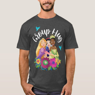 Camiseta Rapunzel, Blancanieves, abrazo de grupo Tiana