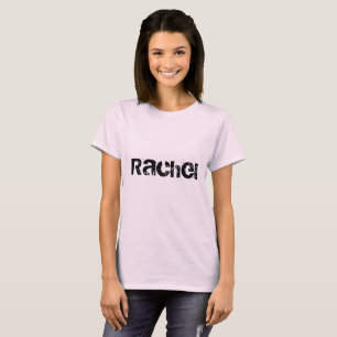 Camiseta Raquel, nombre del carácter negro huérfano, letra