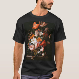 Camiseta Raquel Ruysch - flores en un florero de cristal