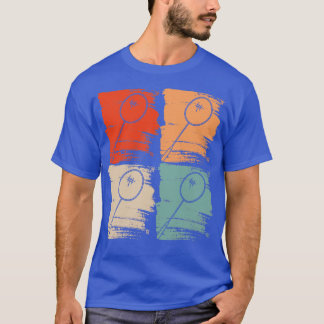 Camiseta Raqueta de bádminton Bádminton Retro