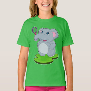 Camiseta Raqueta de tenis de elefante