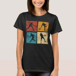 Camiseta Raqueta de tenis retro masculina jugador de tenis