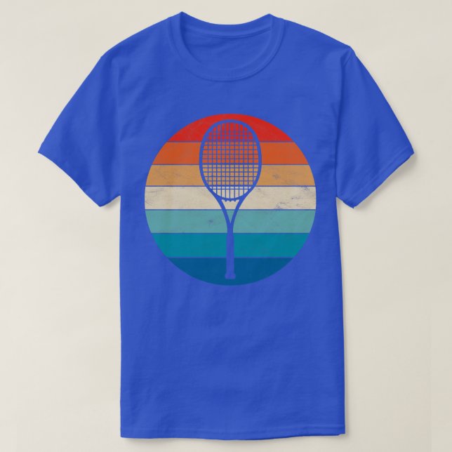 Camiseta Raqueta de Tenis Vintage (Diseño del anverso)