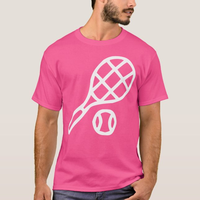 Camiseta Raqueta De Tenis Y Bolas (Anverso)