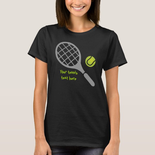 Camiseta Raqueta de tenis y pelota (Anverso)