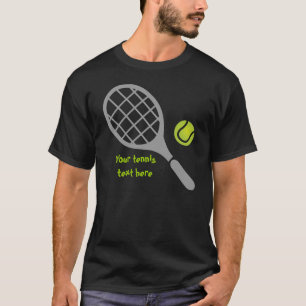Camiseta Raqueta de tenis y personalizado de pelotas