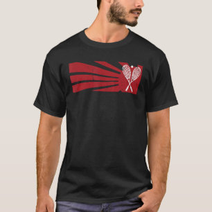 Camiseta raquetas de squash vintage Style para jugar squash